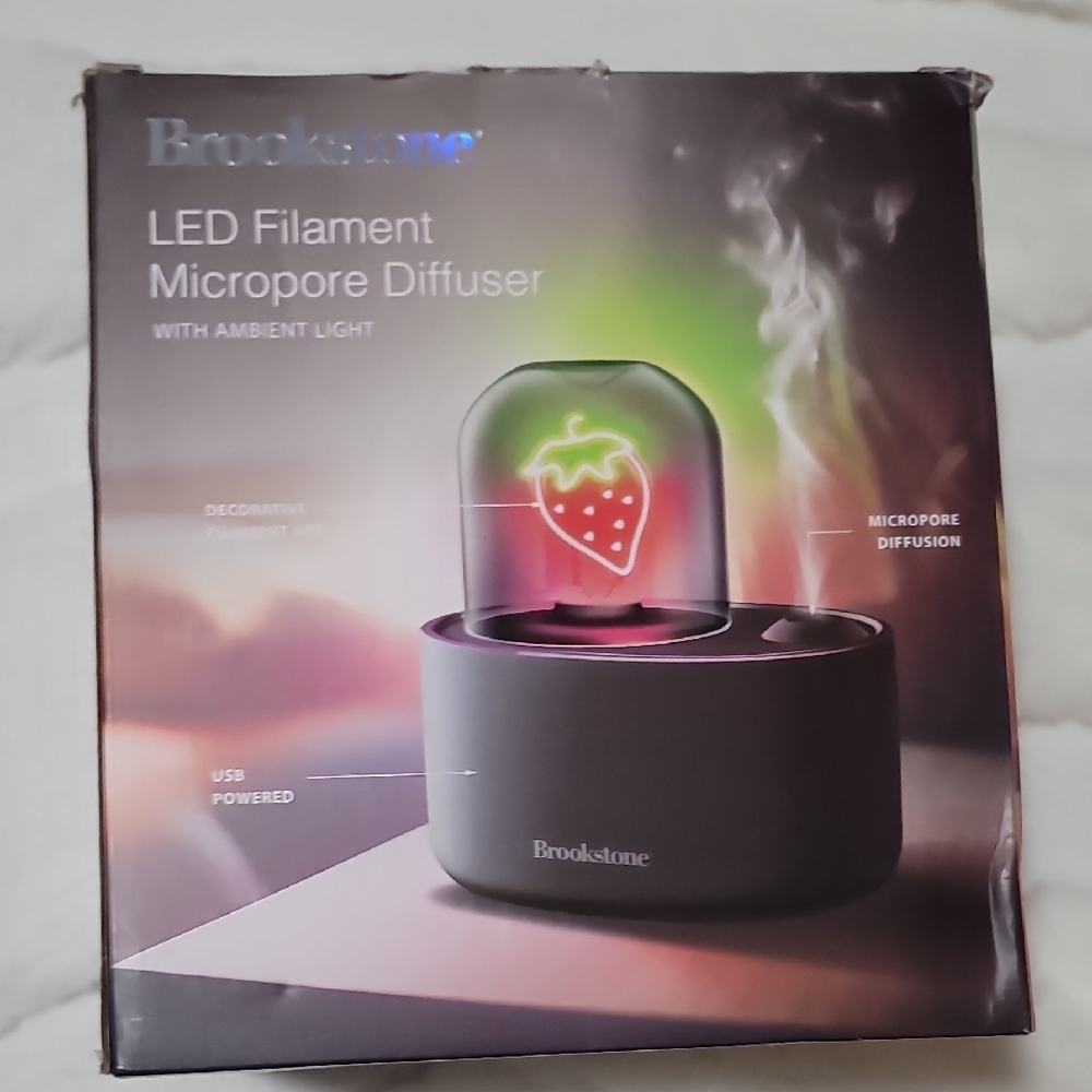 Brookstone LED Filament Microprose Diffuser - Black - Picture 5 of 7